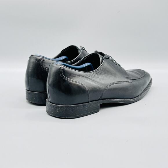 Cole Haan Shoes Mens 9 Black Leather Vtg Air Derby Oxford Dress Square Toe main image 9